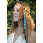 Load image into Gallery viewer, Teal &amp; Brown Suede Halo
